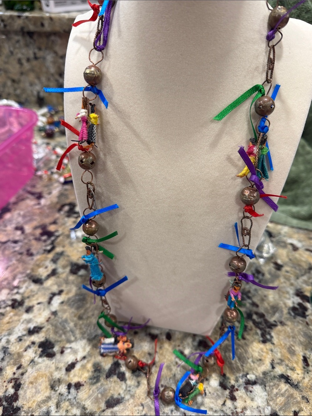 Vintage Mexican wedding necklace
